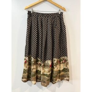 Koret Vintage Equestrian Rayon Midi Skirt  Size 16